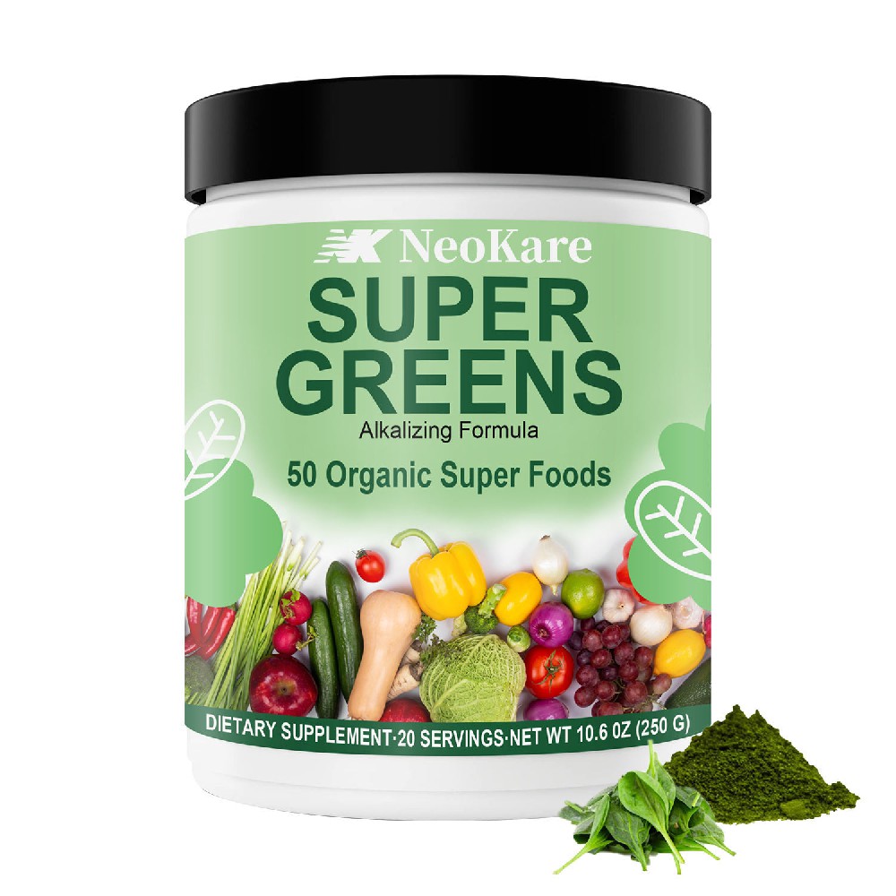 Private Label Super Greens Powder OEM Whole Food Multivitamin Herbal Supplement for Adults Organic Greens Blend Wholesale