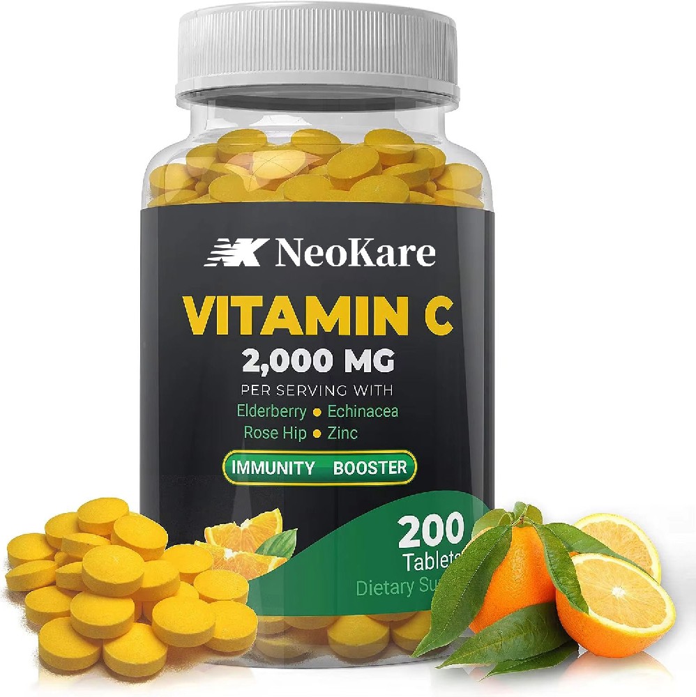 OEM Custom Vitamin C & Multivitamin Tablets Brain Health & Immune Support Supplement for Adults